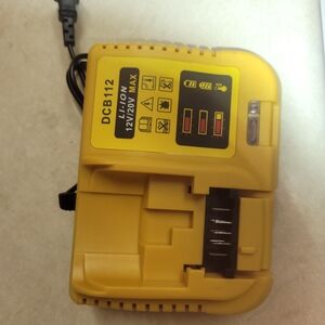 Yellow DCB112 Battery Charger